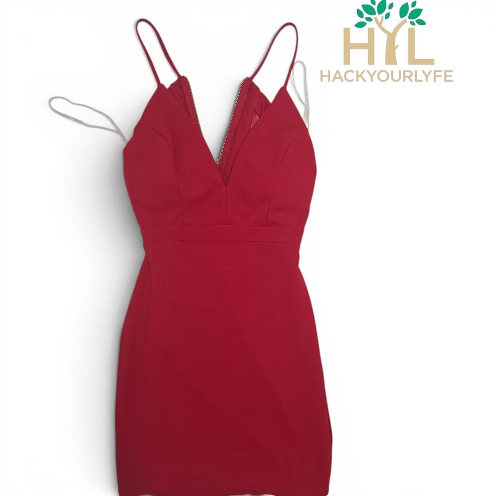 Honey And Rosie Red Dress Spaghetti Strap Womens Small Used